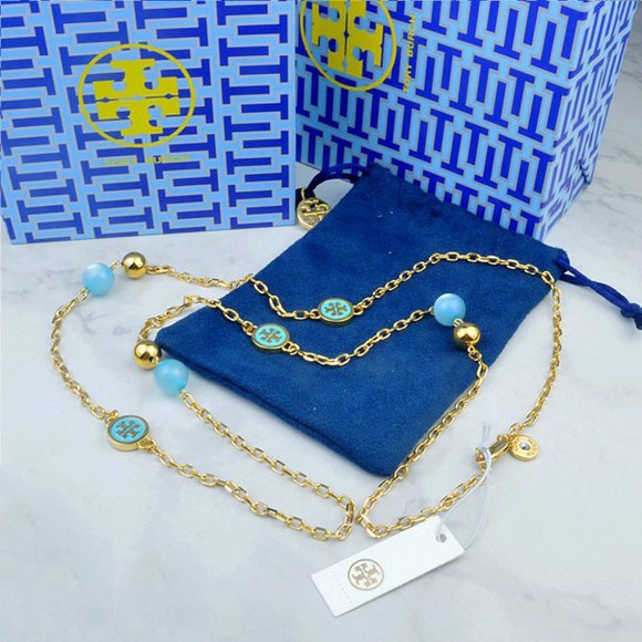 Tory Burch Jewelry - Tory Burch Blue Multi Pendant Necklace Tory Burch Jewelry - Tory Burch Blue Multi Pendant Necklace